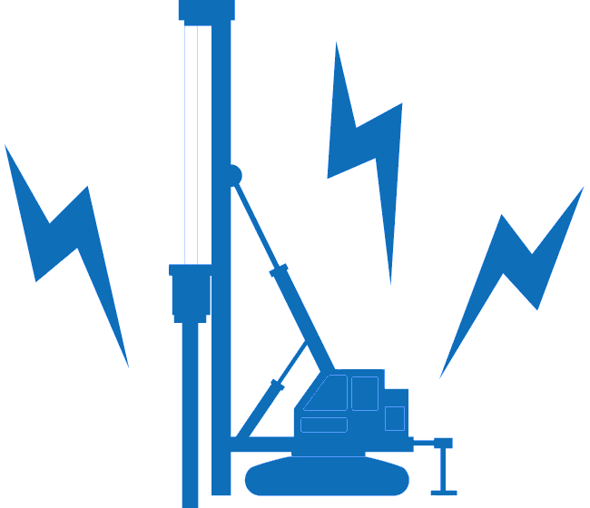 基礎工事中の周囲への振動・騒音を抑えたい。